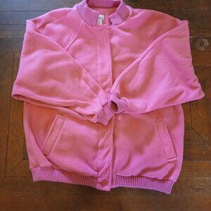 Lady Van  Heusen Pink Fleece Jacket - Size XL